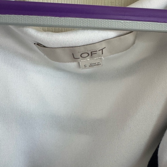 Loft, blue and white stripe body con dress - Picture 2 of 3